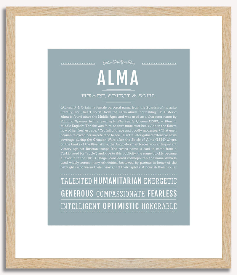 Alma | Name Art Print