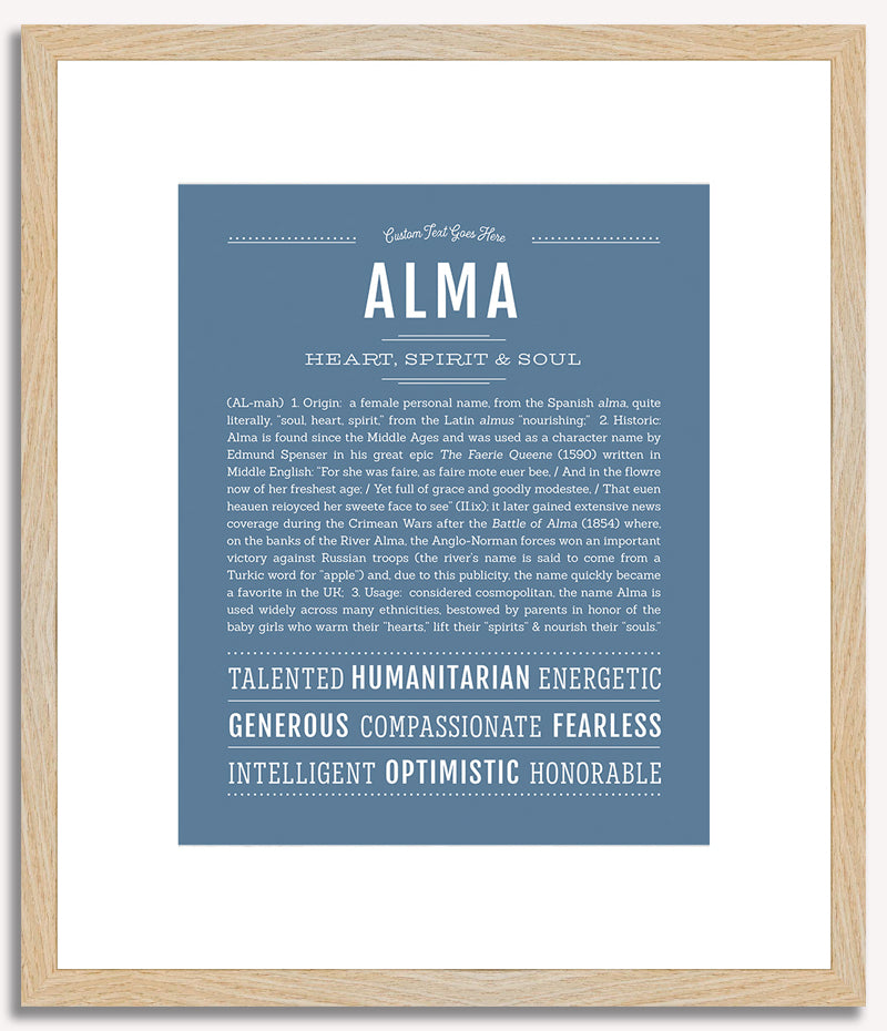 Alma | Name Art Print