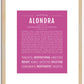 Alondra | Name Art Print