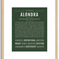 Alondra | Name Art Print