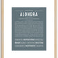 Alondra | Name Art Print