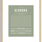 Alondra | Name Art Print