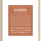 Alondra | Name Art Print