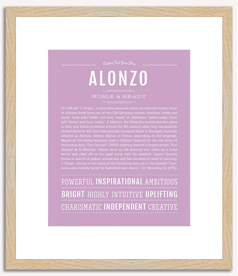 Alonzo | Name Art Print