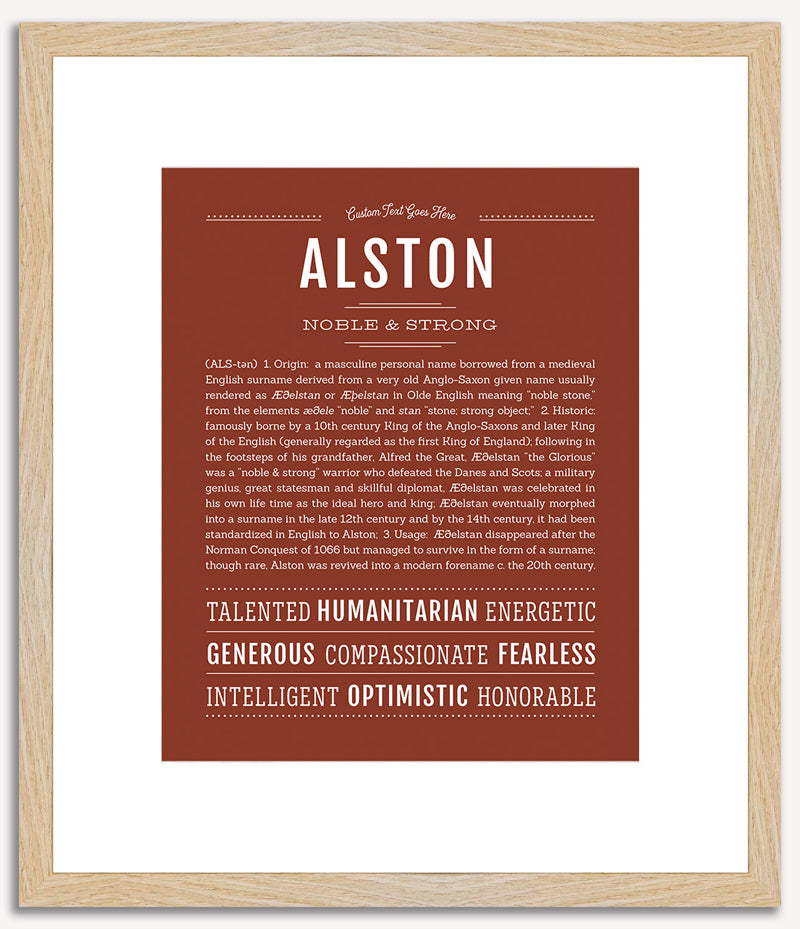 Alston | Name Art Print