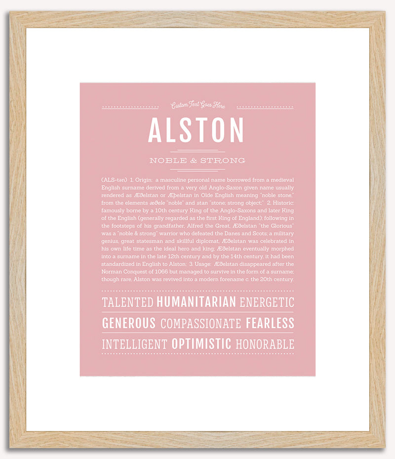 Alston | Name Art Print