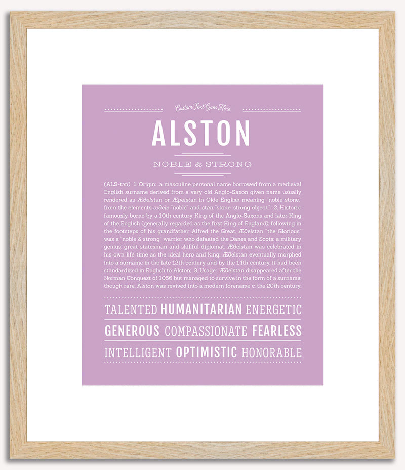 Alston | Name Art Print