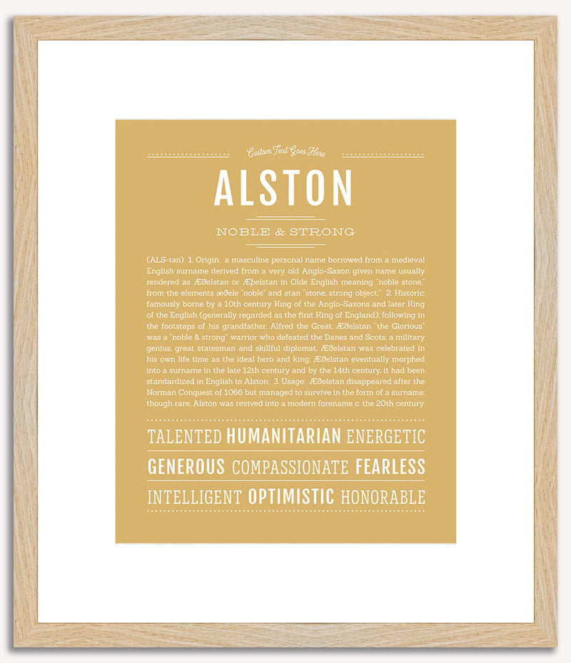 Alston | Name Art Print