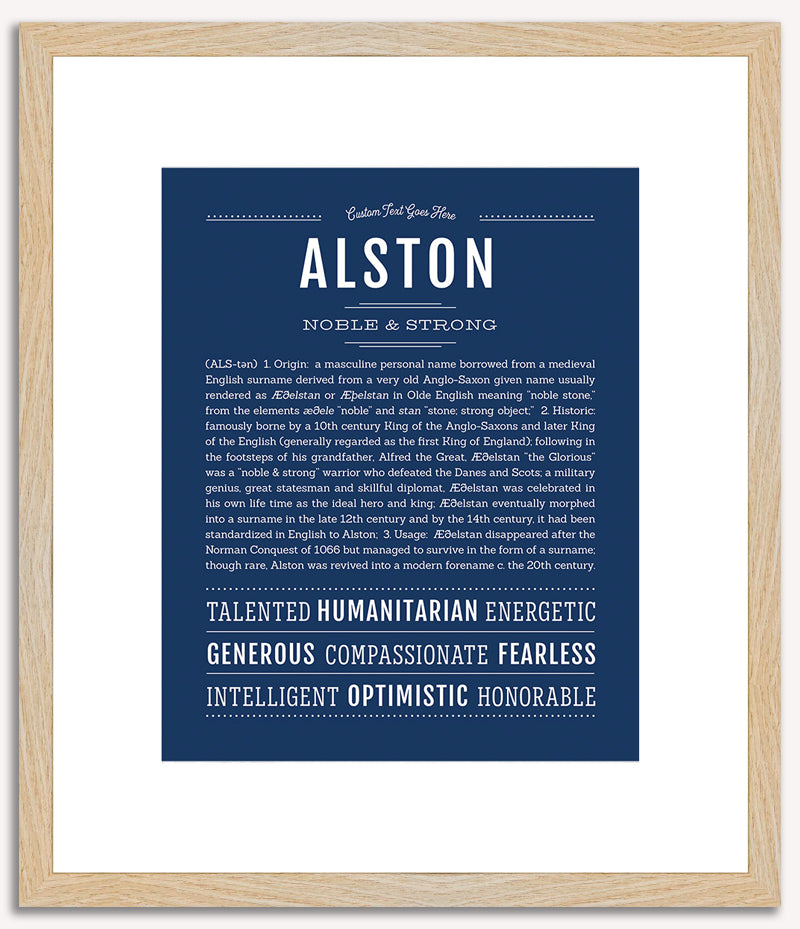 Alston | Name Art Print