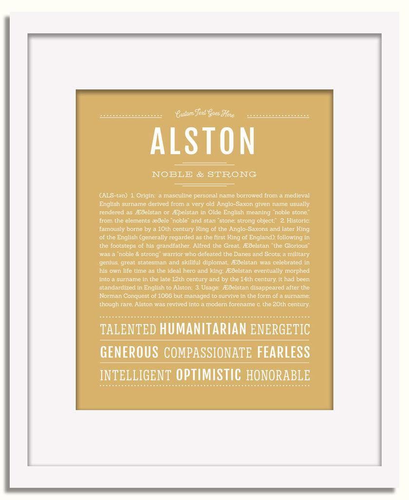 Frame Options | Matte Gold | White Frame, Matted