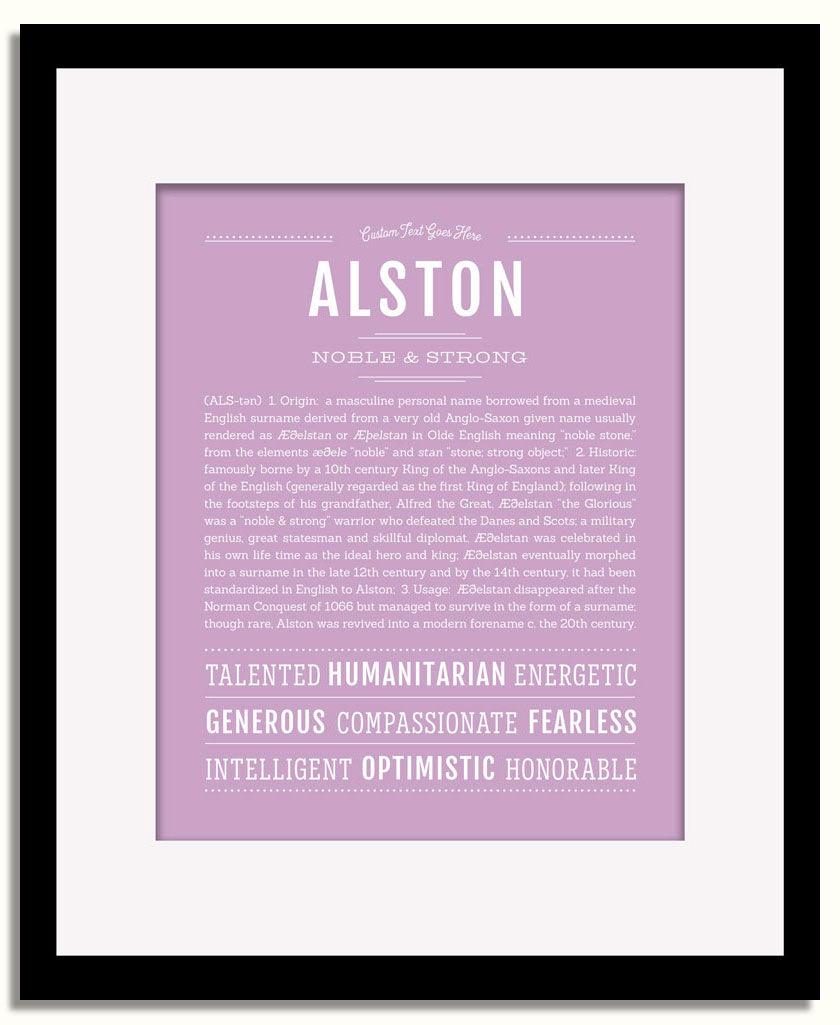 Frame Options | Lilac | Black Frame, Matted