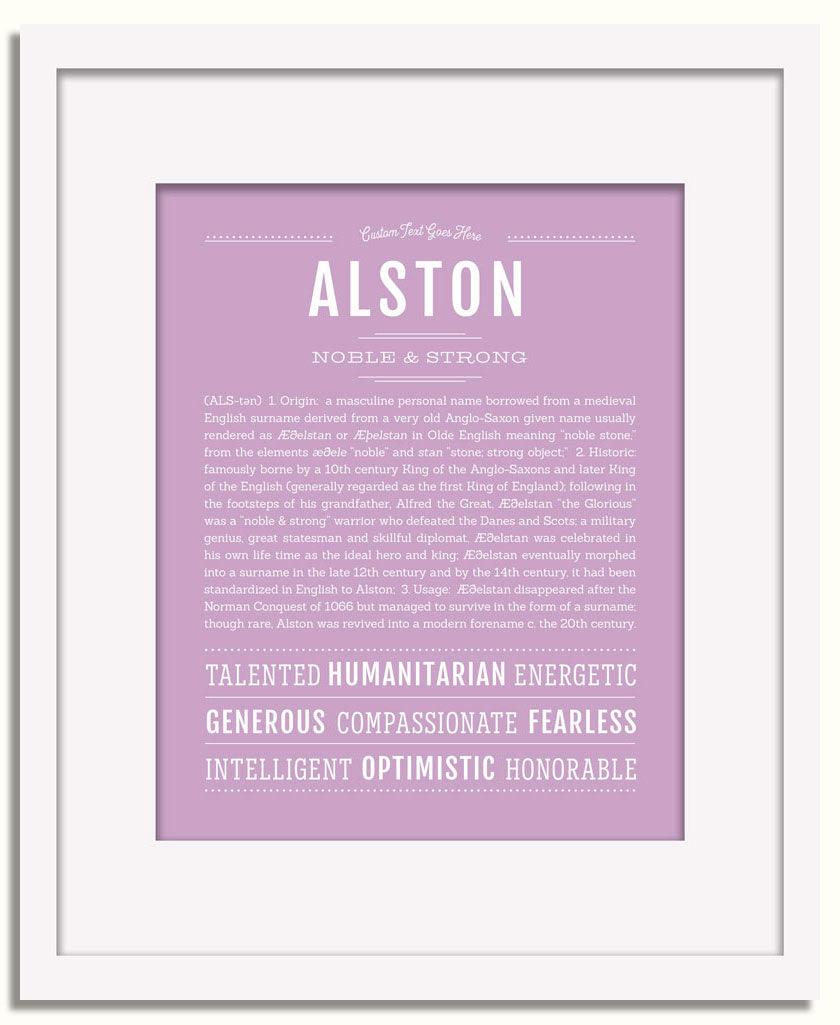 Frame Options | Lilac | White Frame, Matted