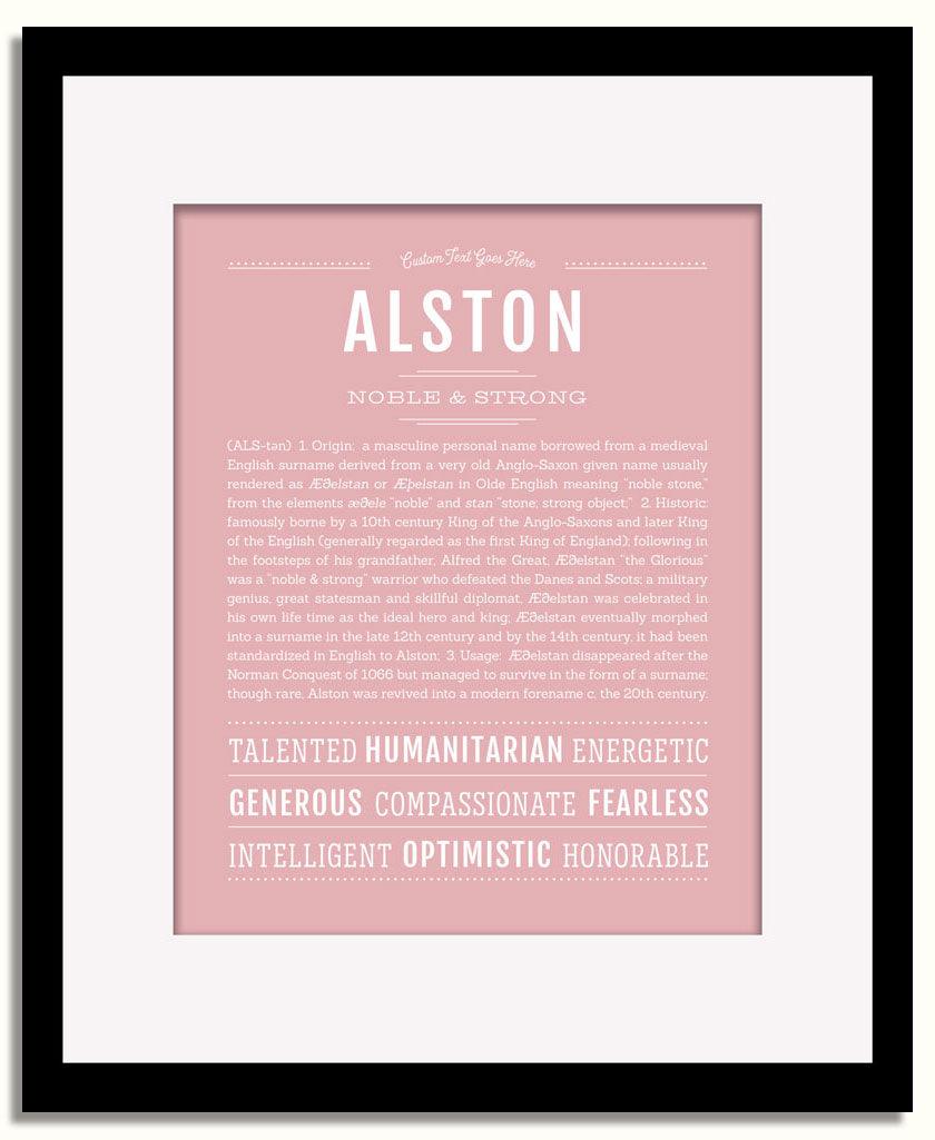 Frame Options | Dusty Rose | Black Frame, Matted