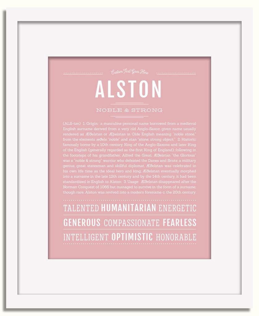 Frame Options | Dusty Rose | White Frame, Matted