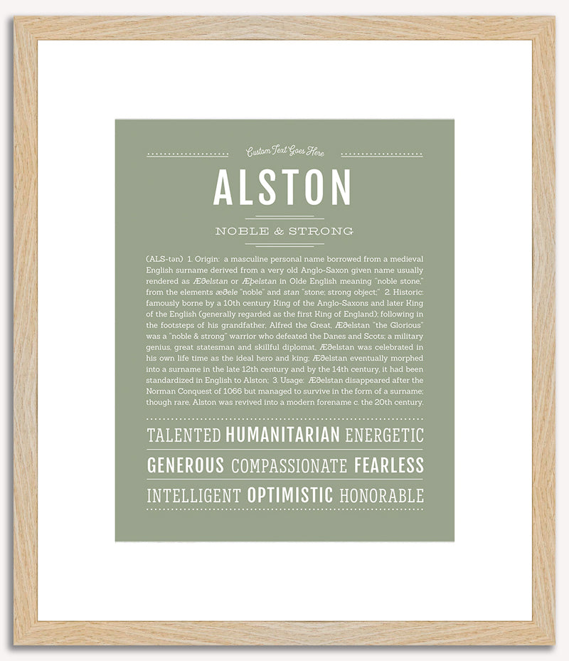 Alston | Name Art Print