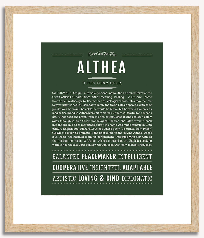 Althea | Name Art Print