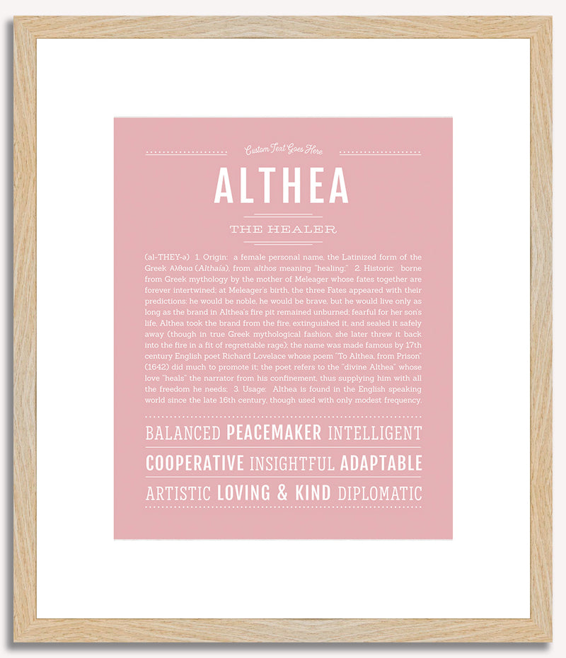 Althea | Name Art Print