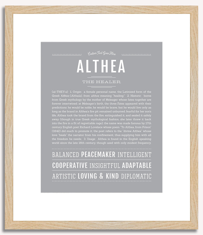 Althea | Name Art Print