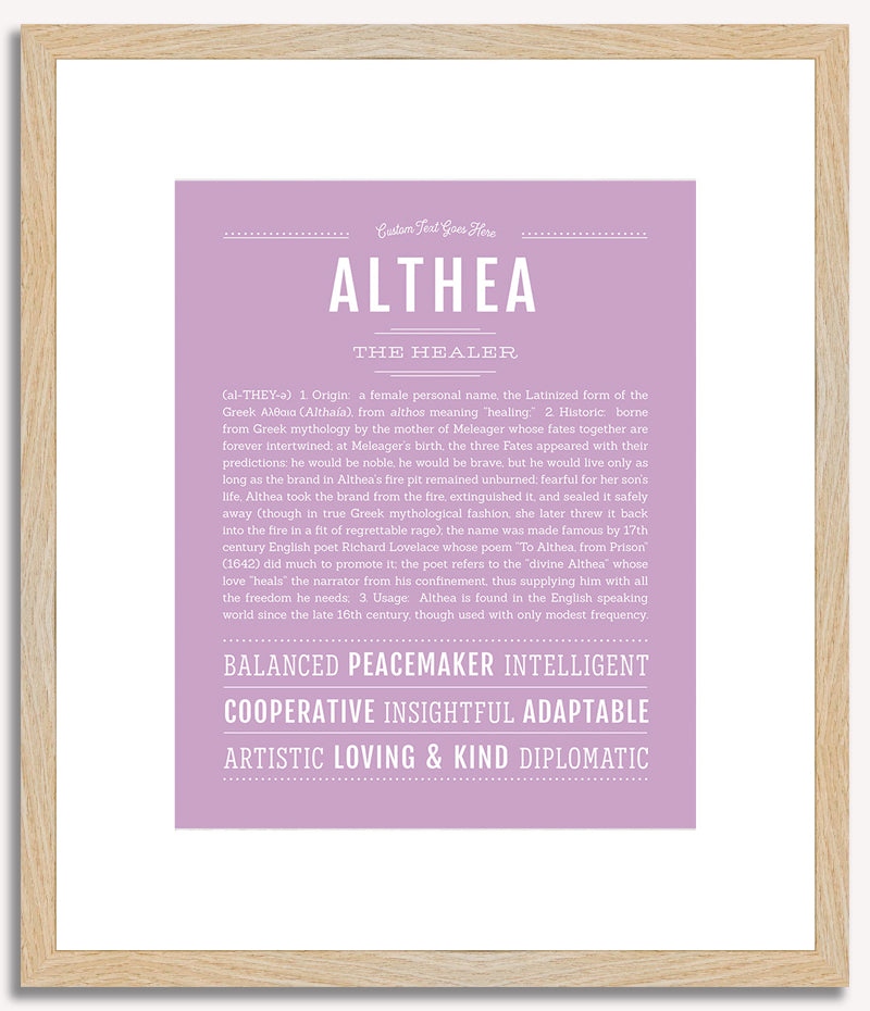 Althea | Name Art Print