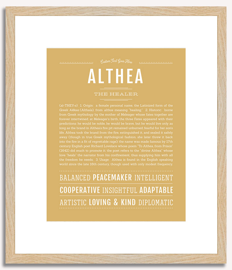 Althea | Name Art Print