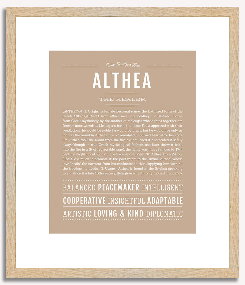 Althea | Name Art Print