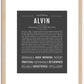 Alvin | Name Art Print