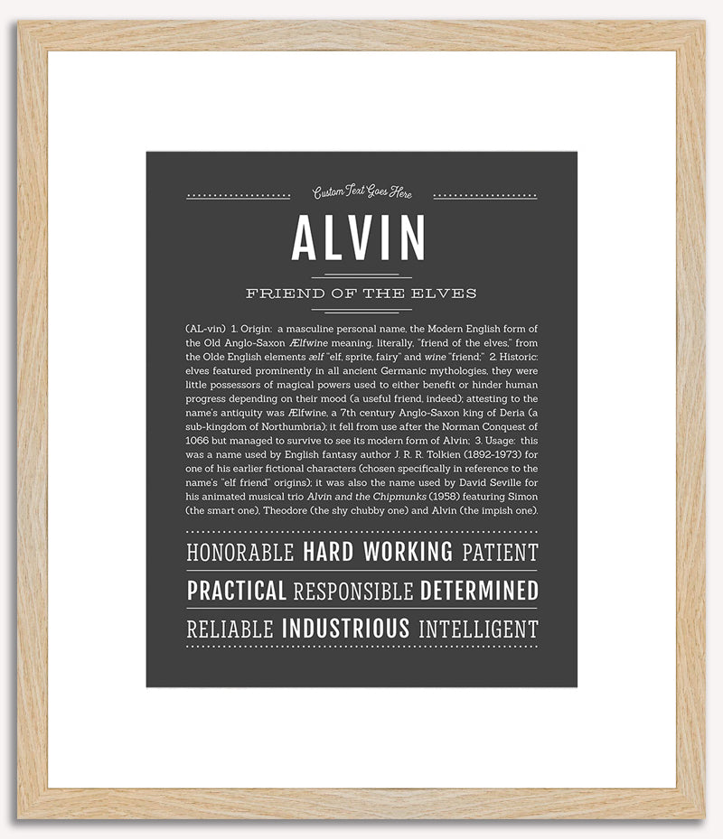 Alvin | Name Art Print