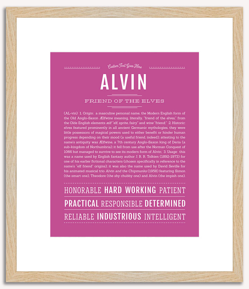 Alvin | Name Art Print