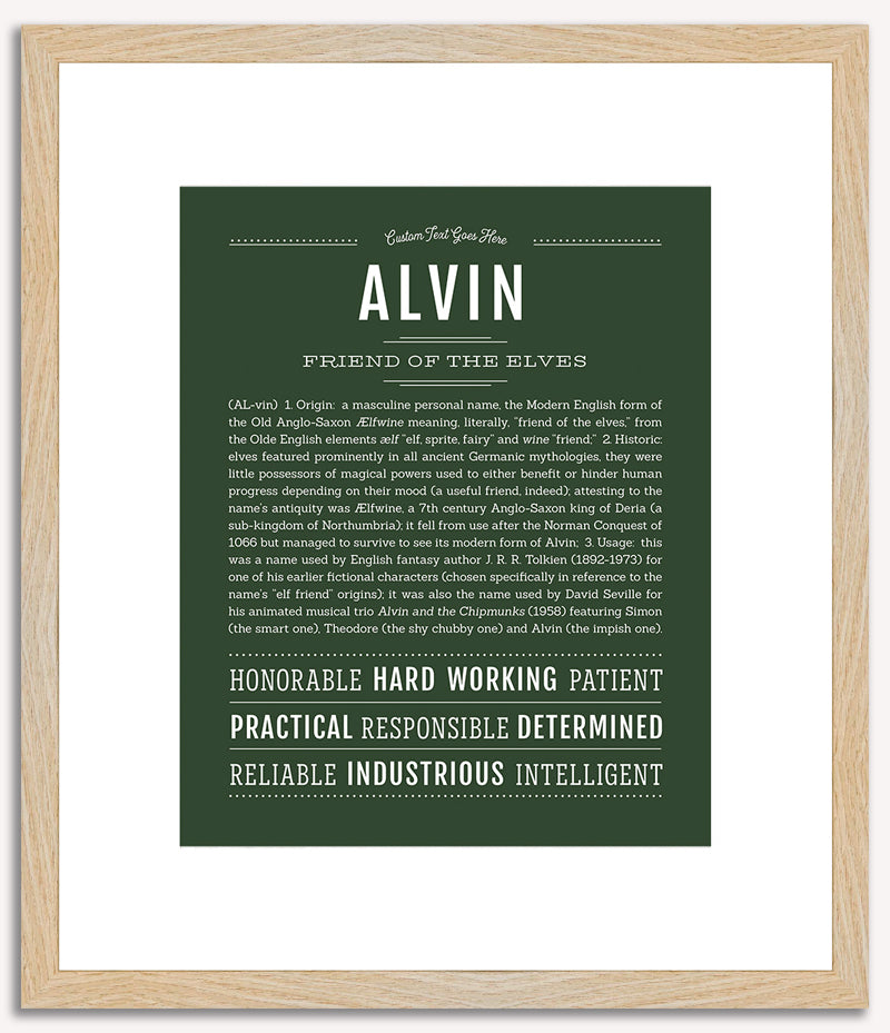 Alvin | Name Art Print