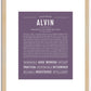 Alvin | Name Art Print