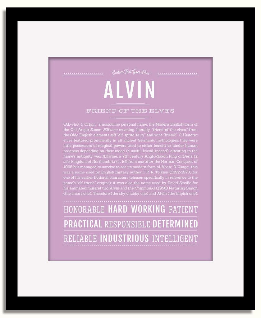 Frame Options | Lilac | Black Frame, Matted