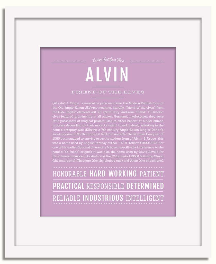 Frame Options | Lilac | White Frame, Matted