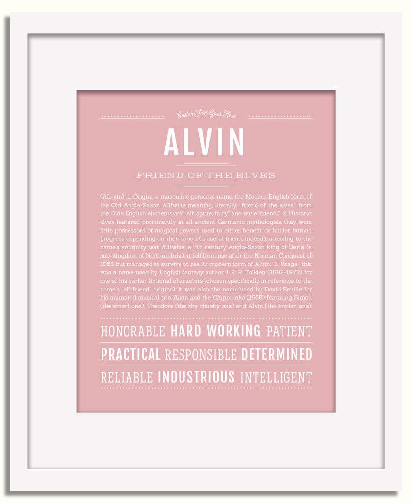 Frame Options | Dusty Rose | White Frame, Matted