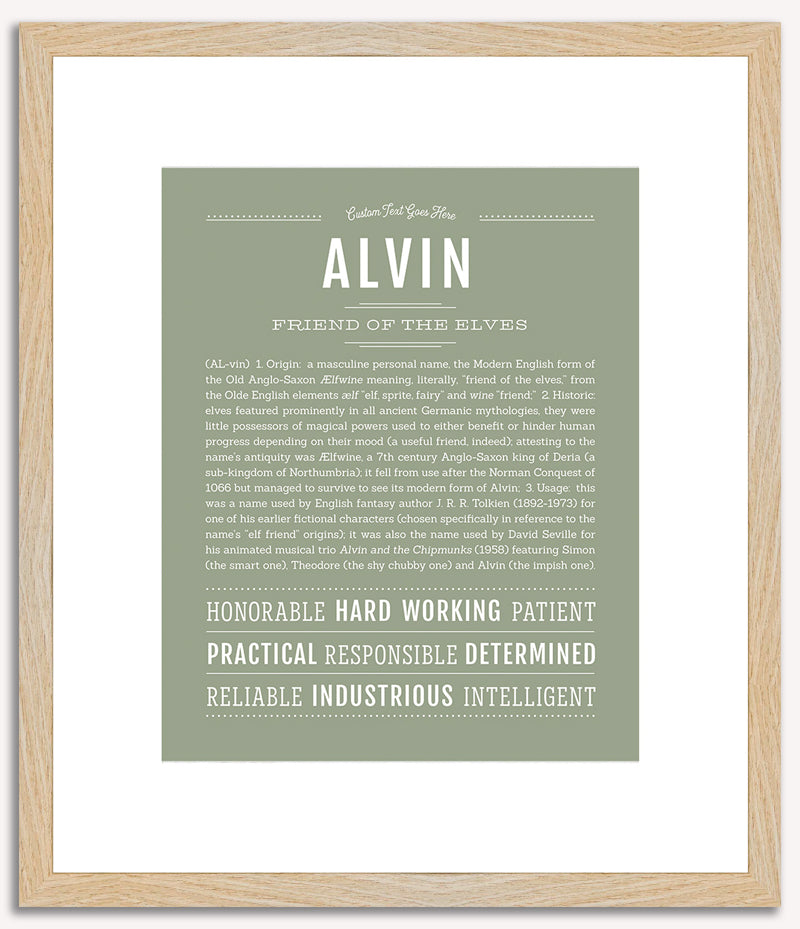 Alvin | Name Art Print