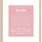 Alvina | Name Art Print