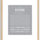 Alvina | Name Art Print