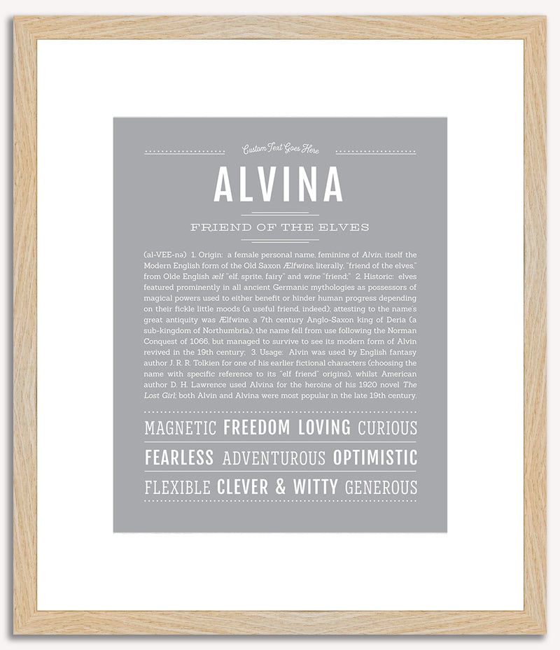 Alvina | Name Art Print