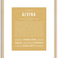 Alvina | Name Art Print