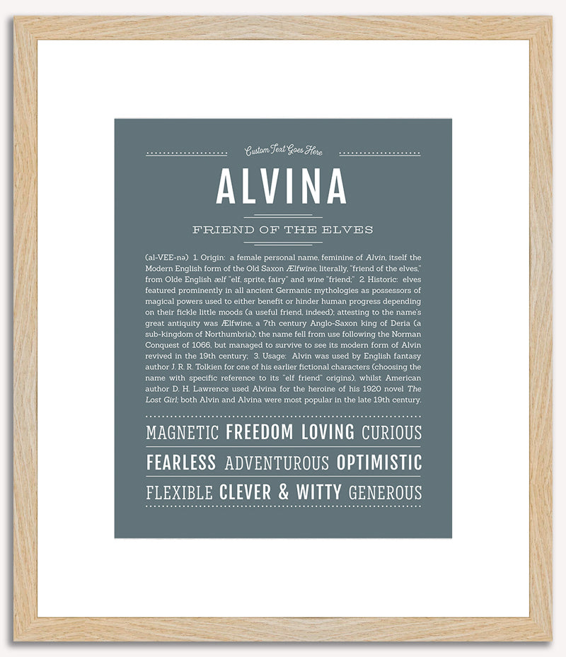 Alvina | Name Art Print