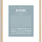 Alvina | Name Art Print