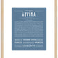 Alvina | Name Art Print