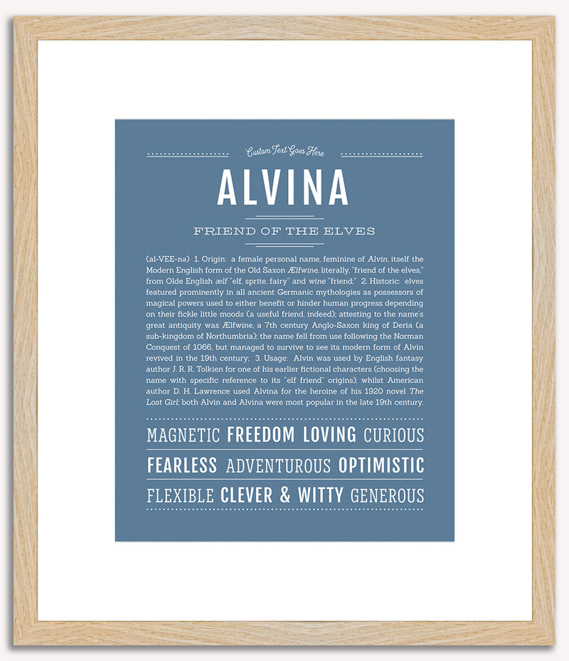 Alvina | Name Art Print