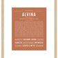 Alvina | Name Art Print