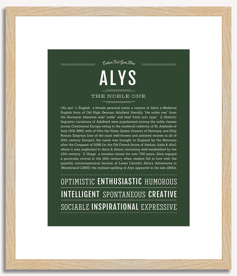 Alys | Name Art Print