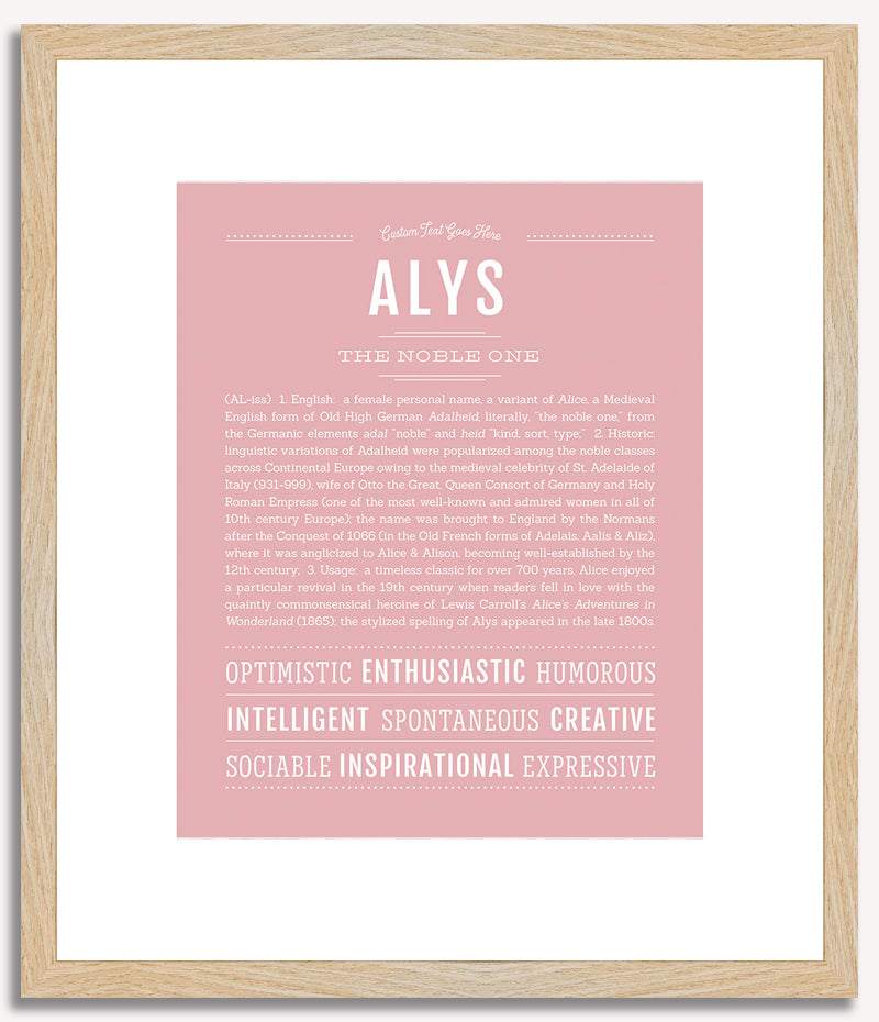 Alys | Name Art Print