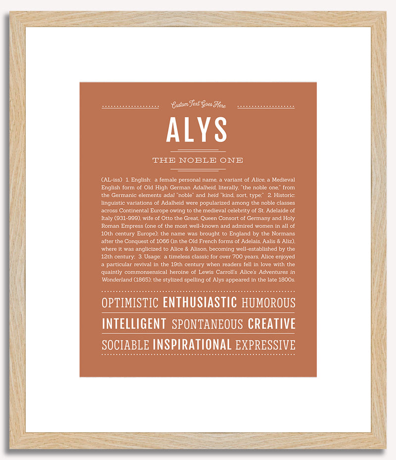 Alys | Name Art Print