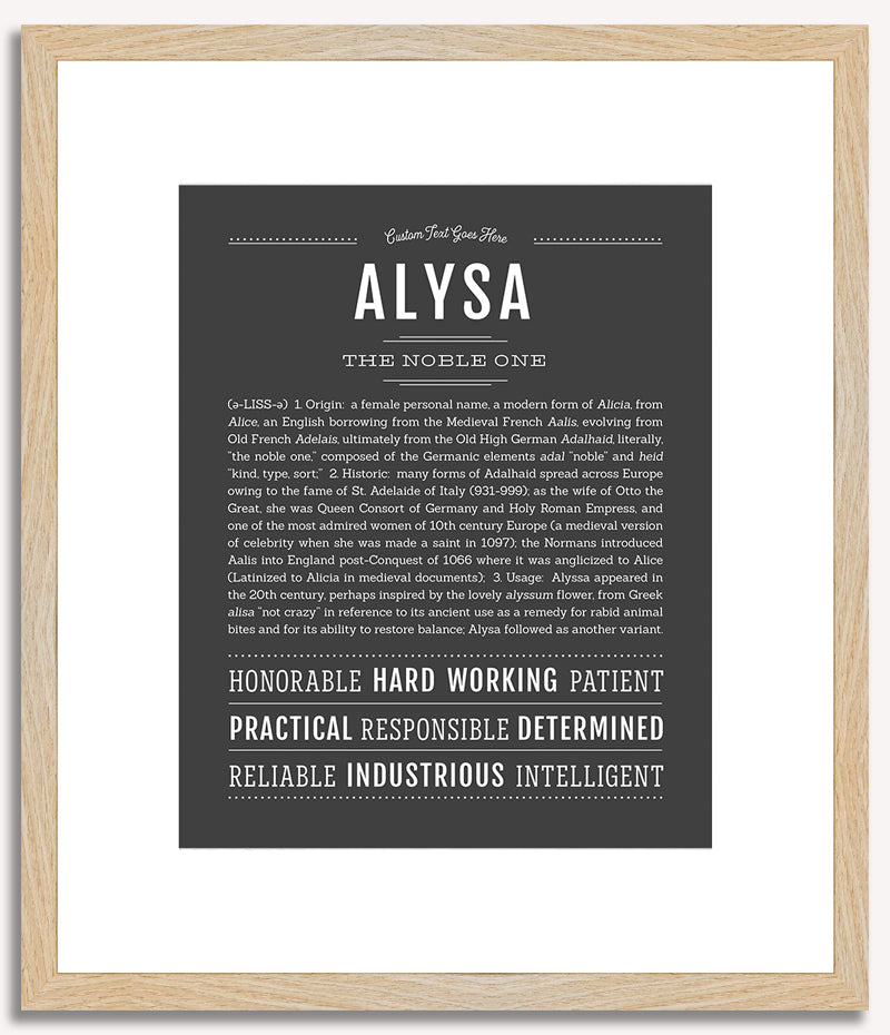 Alysa | Name Art Print