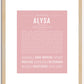 Alysa | Name Art Print