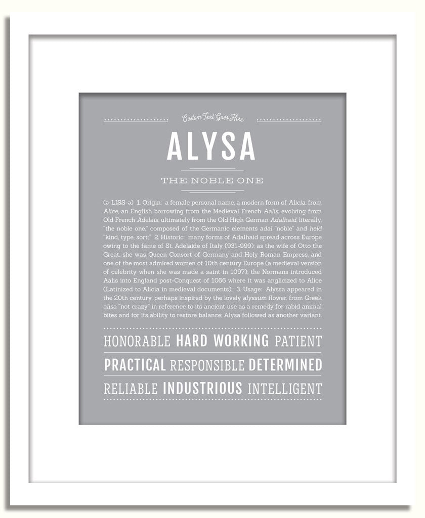 Frame Options | Light Gray | White Frame, Matted