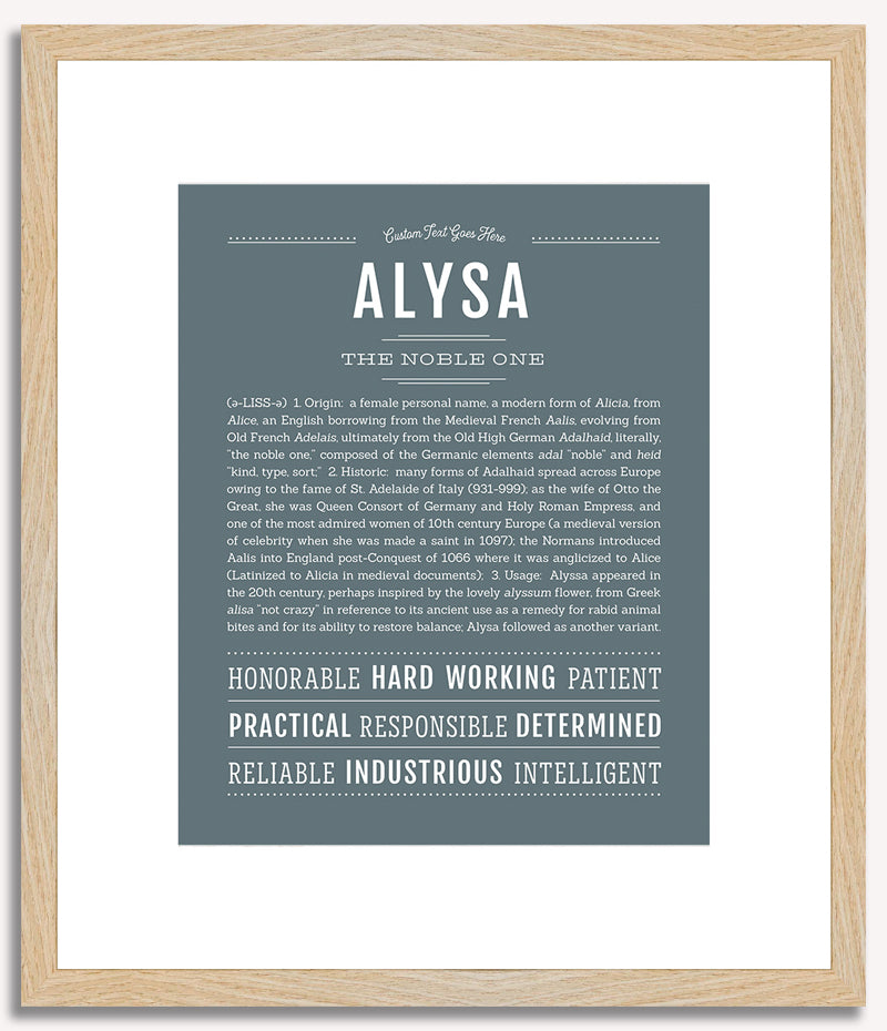 Alysa | Name Art Print